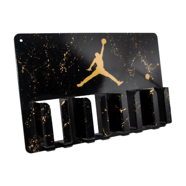 Soporte Pared Jordan Black & Gold