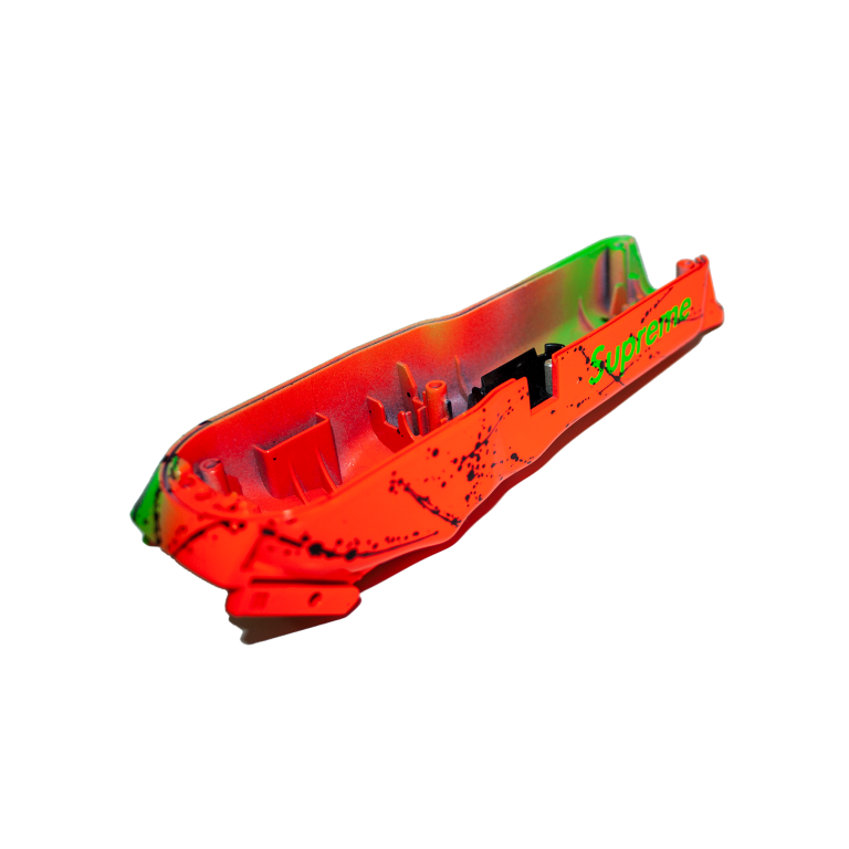 Carcasa Trasera Naranja y Verde Sup - Imagen 3