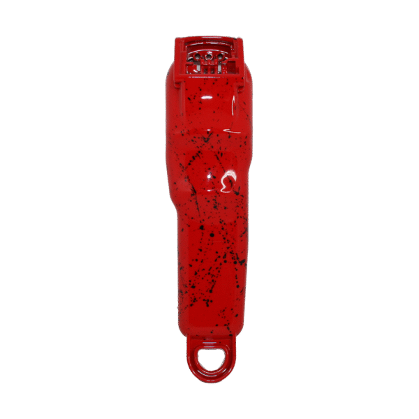 Carcasa Trasera Roja Con Salpicaduras Negras
