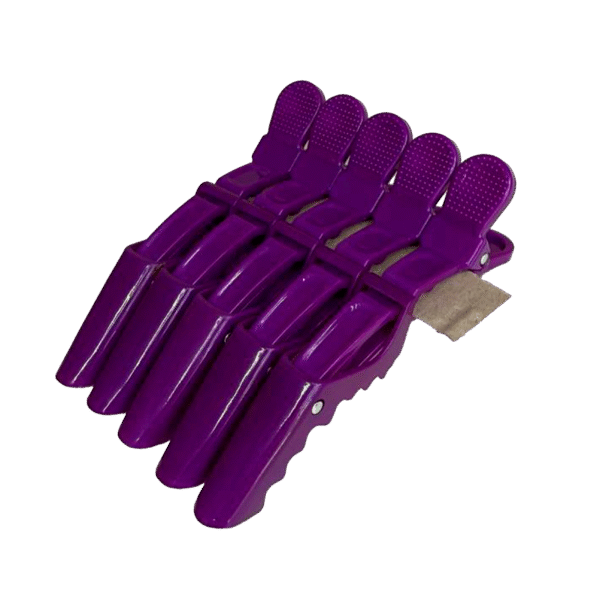 Pinzas Cocodrilo Morado
